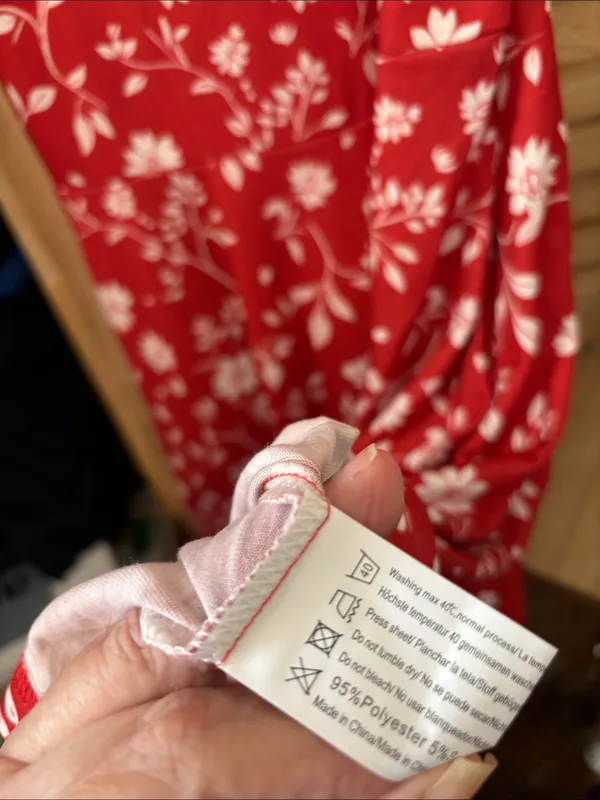 Red Floral Spaghetti - Image 6