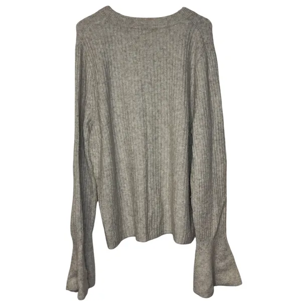 Madewell Womens Sweater Crewneck Flared Sleeve Knitted Wool Blend Beige XXL - Image 10