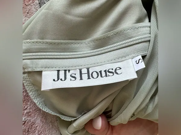 JJ’s House Chiffon Midi Dress NEW Women’s Small Sage Green Romantic Wedding - Image 7