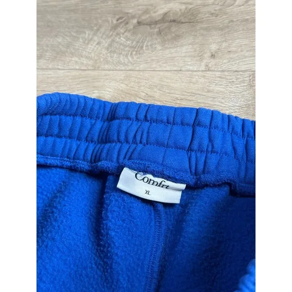 EUC Unisex Women Men Comfrt limited edition cobalt blue cloud sweatpants size XL - Image 3