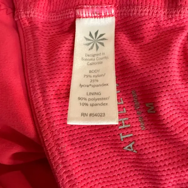 Athleta Deep Breathe Bralette Sports‎ Bra Womens Medium Pink Crisscross Back - Image 6