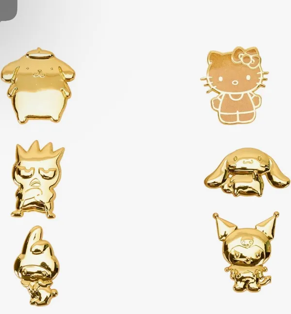 Loungefly Hello Kitty Sanrio 50th Anniversary Gold Mystery Box Pin (One Pin) NIB - Image 9