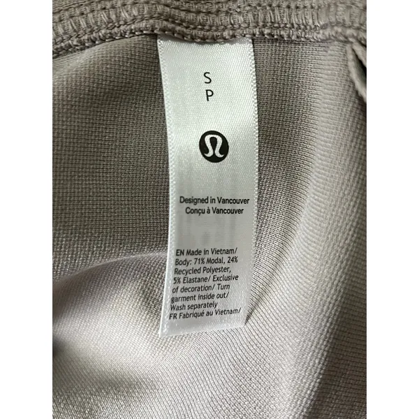 Lululemon Softstreme Pique Oversized Long-Sleeve Polo Shirt Warm Ash Grey Small - Image 6