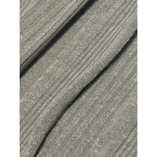 UMGEE Sweater Duster Side Slits Gray Color‎ Ribbed Cardigan Boho Hippie Medium - Image 7