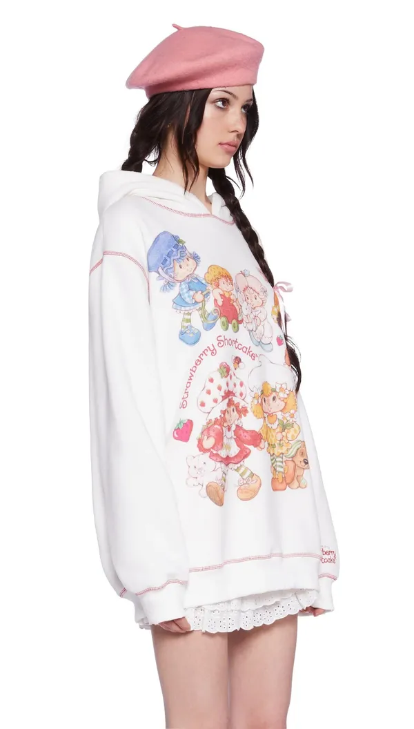 Dolls Kill X Strawberry Shortcake Sweetest Friends Graphic Hoodie size S - Image 8