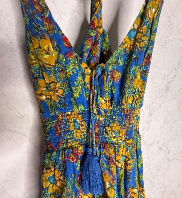 Free people tropical babydoll mini dress - Image 3