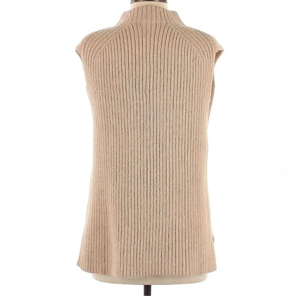 Sophie Rue Tan Mock Neck Ribbed
Sweater(Size Medium) - Image 2