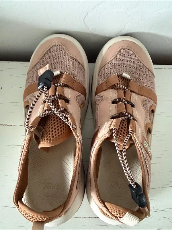Teva Outflow CT Shoes Women’s 7.5 Brown Pink Closed Toe Water Hiking Sandals - Image 4