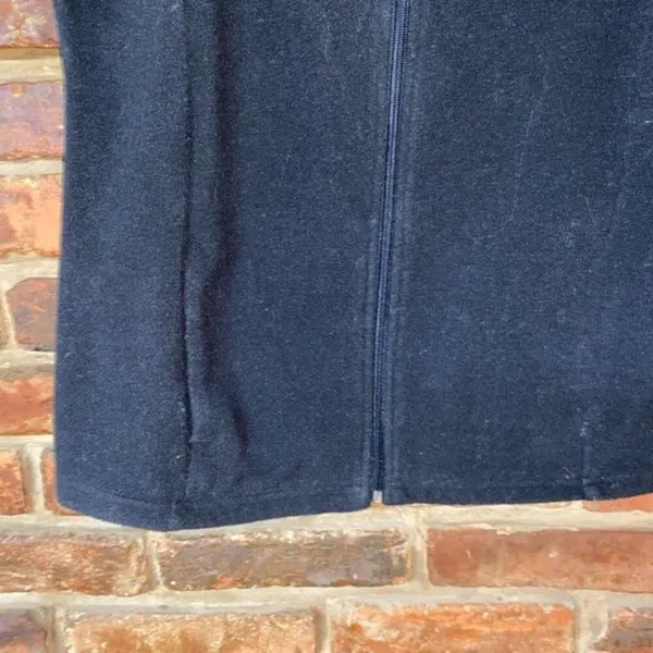 Mountain Lake Vintage Black Fleece Full Zip Vest Jacket Women's - Image 3