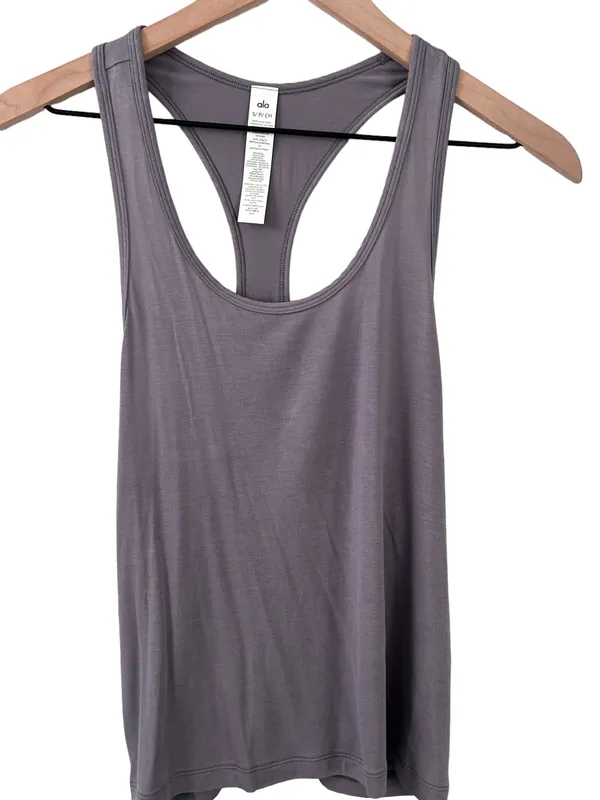 Alo All Day Tank Size Small Fog Color NWT - Image 6