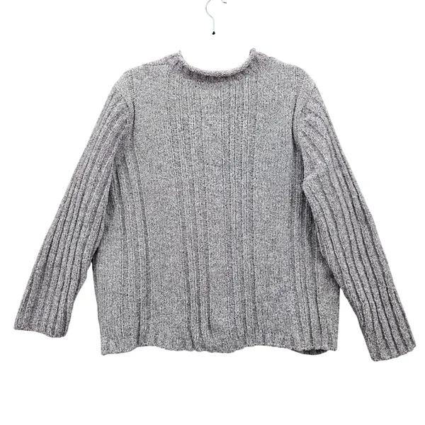 Purple Chunky Oversized Ribbed Y2K Vintage‎ Soft Erika Chenille Sweater Plus 2X - Image 2