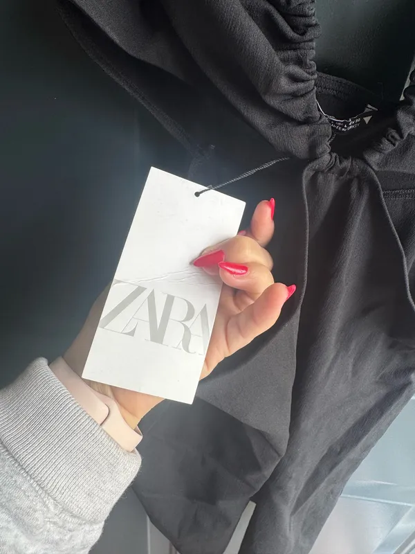 ZARA Mini Dress Black - Image 2
