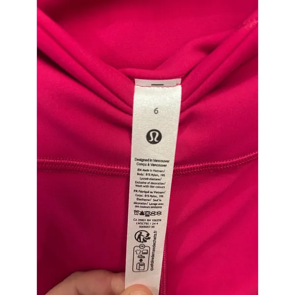 Lululemon Aligh HR leggings size 6 25” Passionate Pink New with tags - Image 3