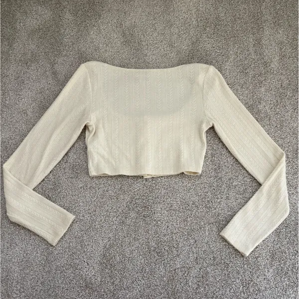Princess Polly Cropped Cardigan - Image 2