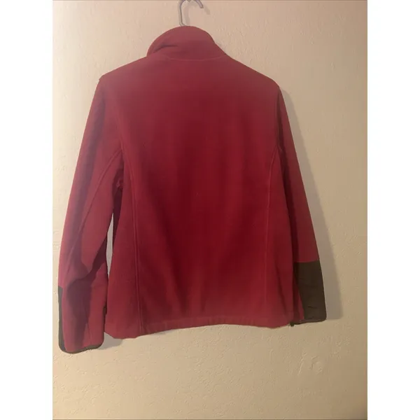 Free Country Authentic Lifestyle Jacket Size Medium Red Brown Full Zip Pockets - Image 3