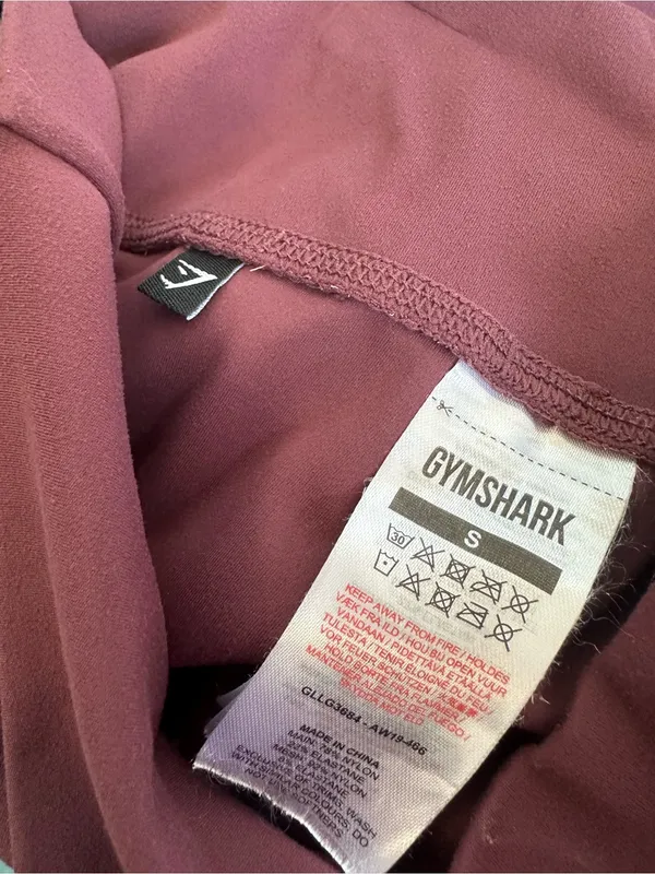 Gymshark Women's High-Waist Cropped Leggings in Burgundy - Image 4