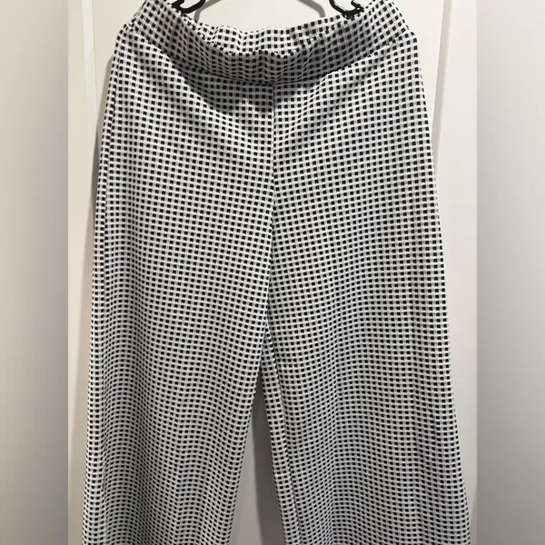 Maeve by Anthropologie Pants Women’s Checkered The Colette‎ Wide Leg Size M - Image 2