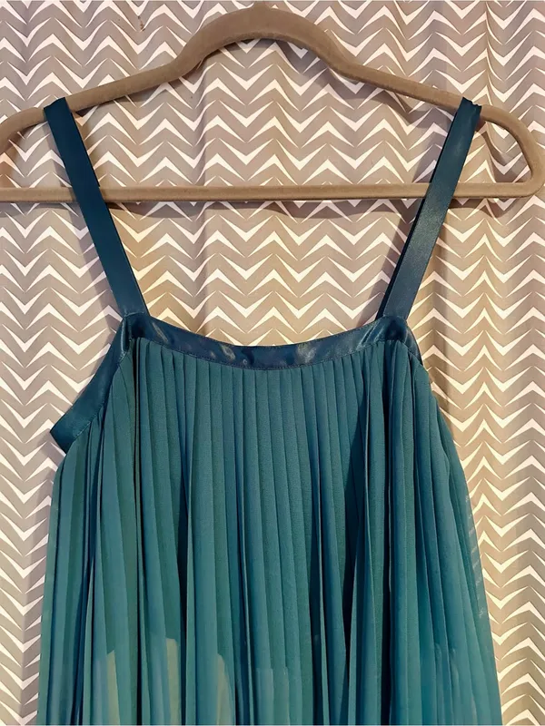 Anthropologie / Girls from Savoy | "Bayan" Pleated Midi Dress, size 4 - Image 3