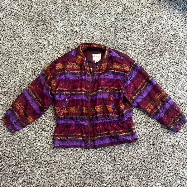 Vintage East West Silks Silk Jacket - Image 2