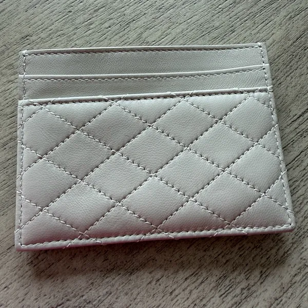 Saint Laurent Cassandre Matelasse Card Case in Grain De Poudre Embossed Leather NEW - Image 5