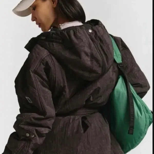 Free People Tricked Out Trek Utility Puffer XS oversized cargo belted - Image 3