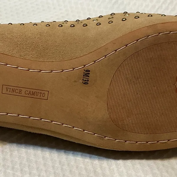 Vince Camuto Tan Studded Loafers - Image 5