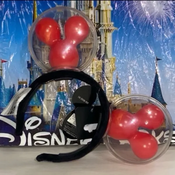 Disney parks red Mickey Mouse balloons light up Minnie Mouse ears NWT - Image 4