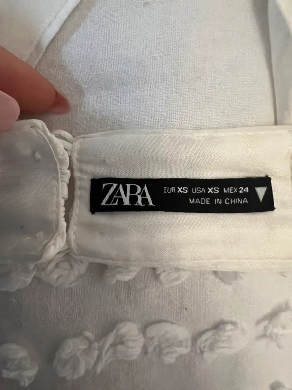 ZARA White Scoop Crop Top - Image 6