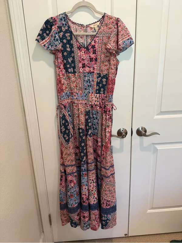 MATILDA JANE The Wildlife Patchwork Maxi Dress Perfectly Floral Boho S‎ - Image 4
