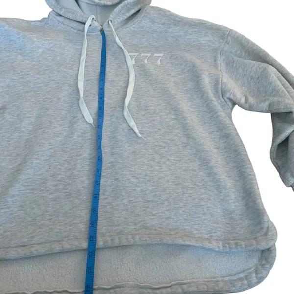 ​Princess Polly 777 Angel‎ Number Grey Oversized Hoodie Fleece Pullover Jumper - Image 6
