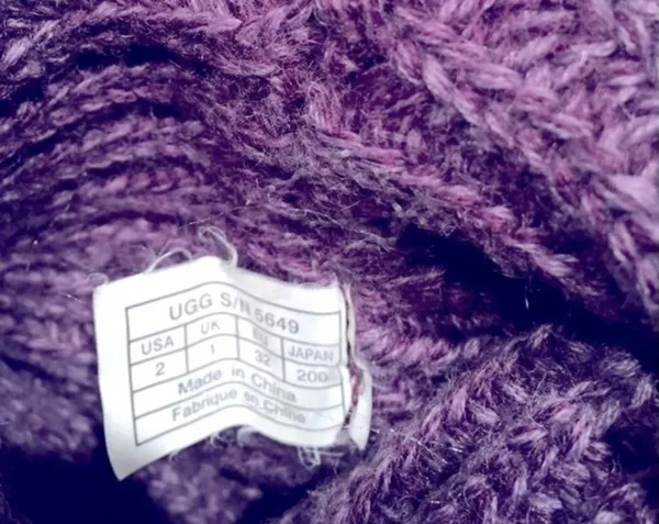 UGG Classic Purple Cardy Tall Knit Boots - Image 6
