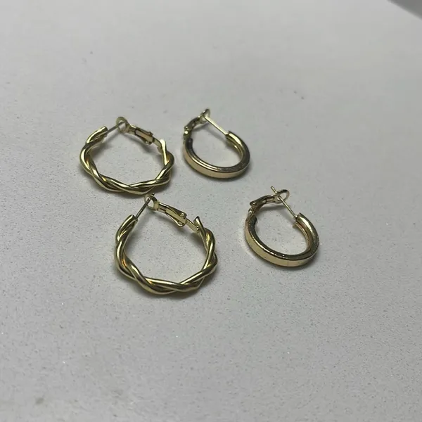 Bohemian Gold & Pearl Earring Set 💛 Lot 3 - Image 3