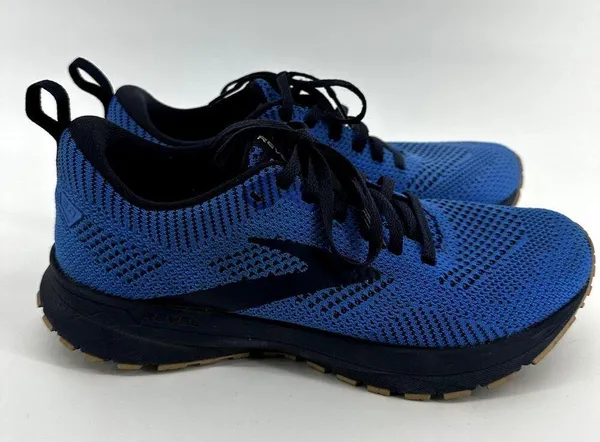 Brooks Revel 5 Performance Running Shoes Road Workout Athletic Blue Black 8M - Image 4