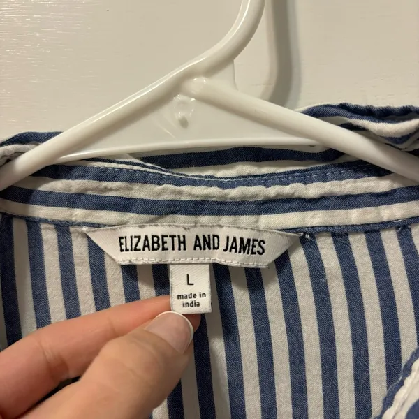 Elizabeth and James Stripe Button Down Shirt - Image 5