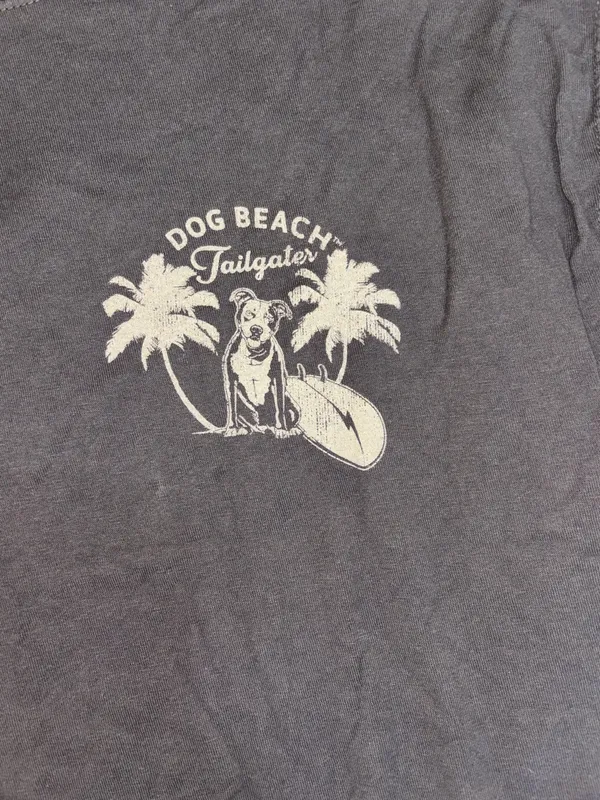 Dog Beach Tshirt Gray Size M - Image 2