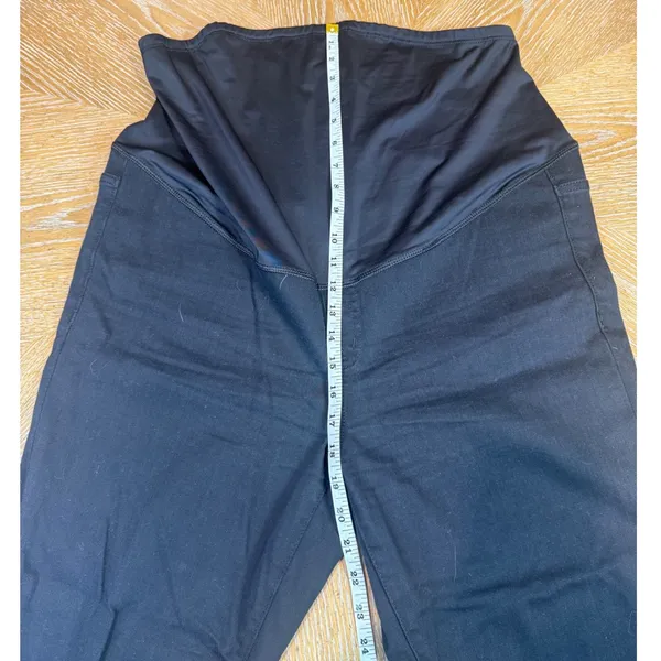 Madewell Maternity Skinny Jeans Over-the-Belly Black‎ Size 32 - Image 10