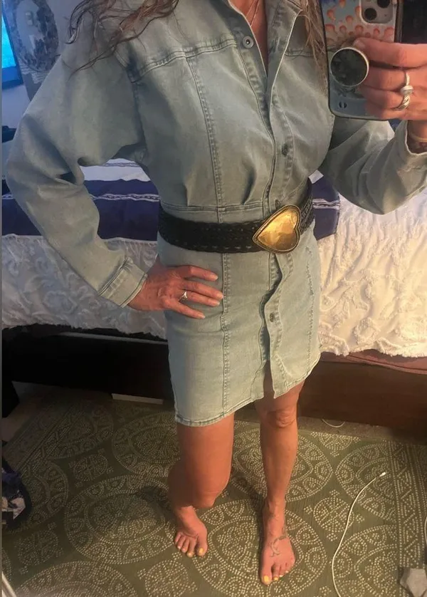 Free People Amber Denim dress Sz 4. Fits L NWT - Image 7