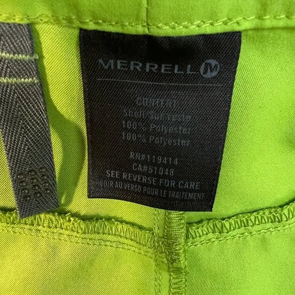 Merrell Shorts 12 Green‎ Outdoor Casual Zip Pocket Lightweight Womens - Image 8