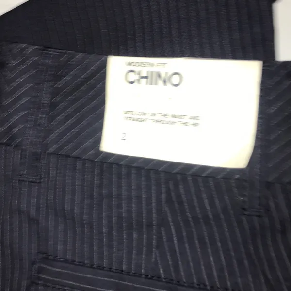 Gap Morden fit Chino Low waist Sz 2 navy pinstripe New effortless business - Image 5