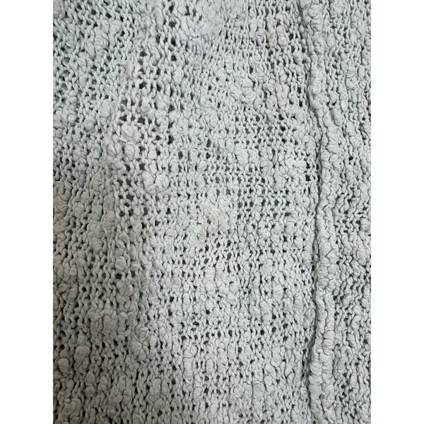 Free People Songbird Shaggy Knit Pullover Sweater Chunky Oversize Medium Seafoam - Image 12