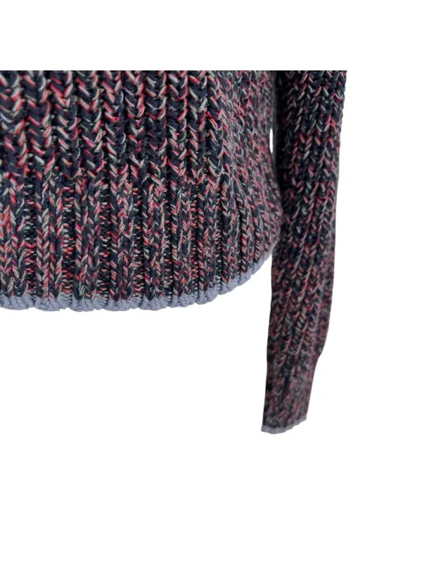 Rag & Bone Ilana Marled Sweater Navy Blue Multicolor Crewneck Size Small - Image 9
