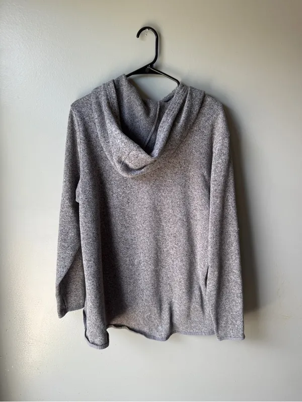 Old Navy Active Gray Cowl Neck Fleece Pullover Women’s XXL Cozy Sweatshirt - Image 5