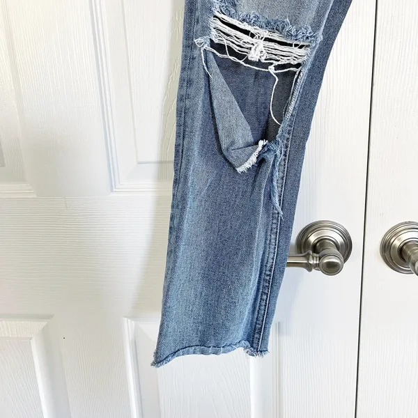 Vervet by Flying Monkey Let You Down High Rise Slim Straight Distressed Jeans - Image 6