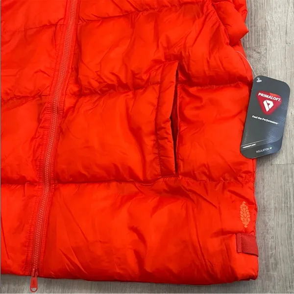 NWT FP Movement Free People‎ In a Bubble Puffer Vest Orange Size M Primaloft - Image 8