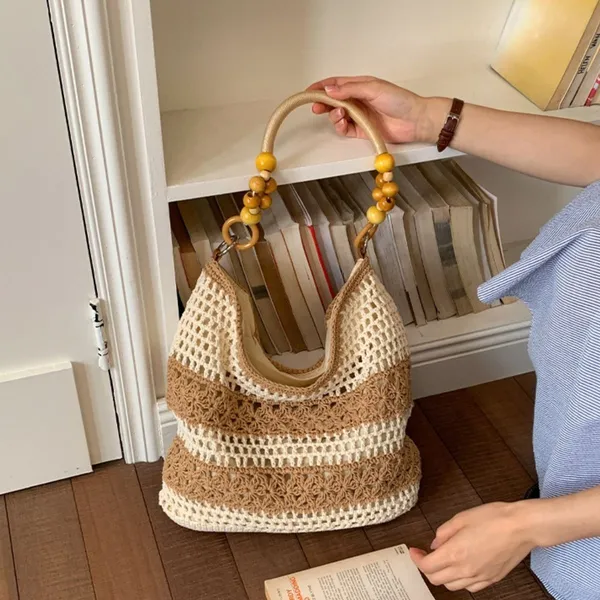 Chic Carryalls Crochet Knit Shoulder Bag - Image 10