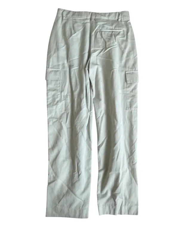 OLD NAVY Taylor Straight Beige High Rise Trousers Pants Size Small - Image 4