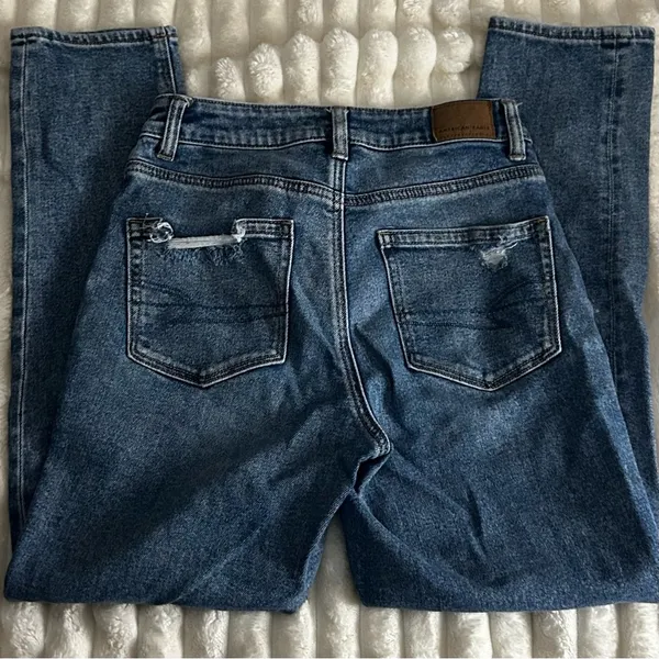 American Eagle Outfitters Mid Rise Blue Jeans - Image 2