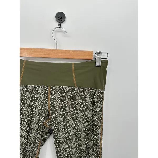 Prana Womens Green Capri Leggings Size S Workout Gym Training Low‎ Rise - Image 5