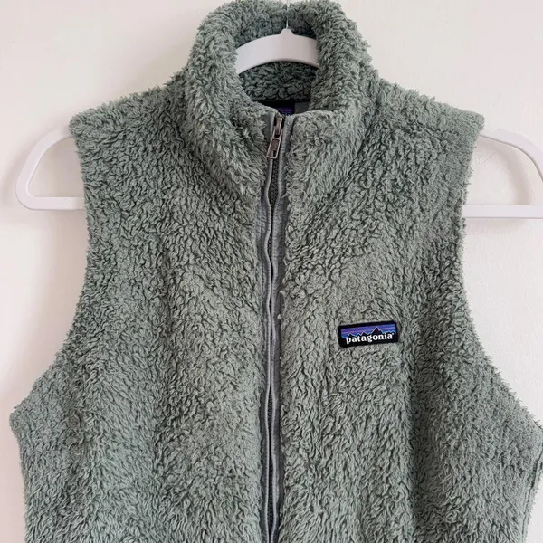 Patagonia Los Gatos Vest Size Small Women’s Full Zip Up Jacket in light green - Image 3