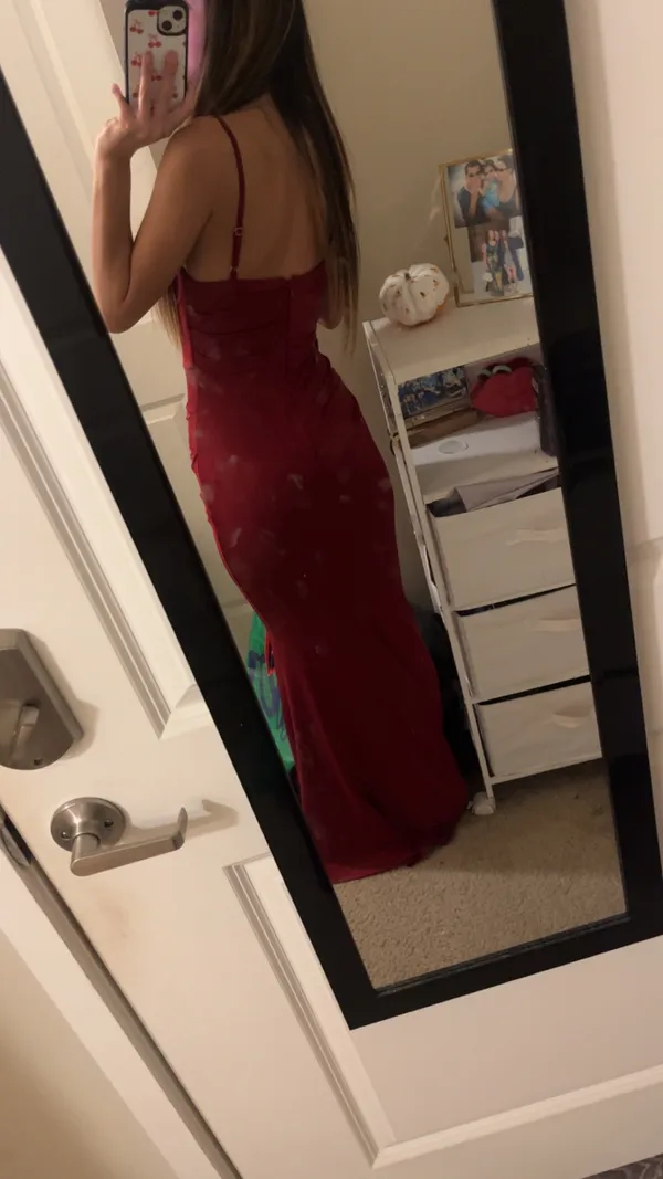 Maroon Prom Dress Red - Image 3